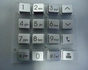 Silicone Keypads with Spray Laser